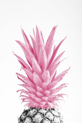 Framed Pinapple Pink 3 Print