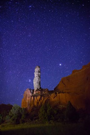 Framed Stars over Kodachrome Basin Print