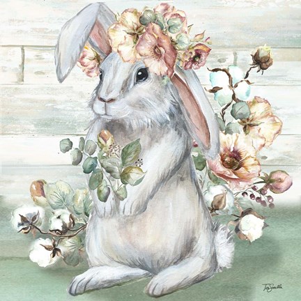 Framed Farmhouse Bunny II Print