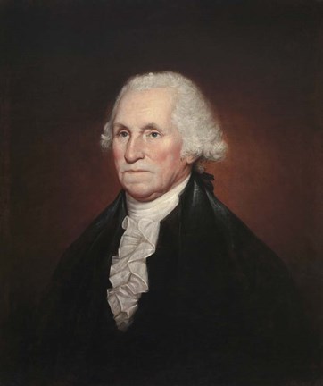 Framed President George Washington Print