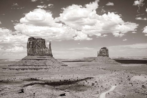 Framed Monument Valley IV Sepia Print