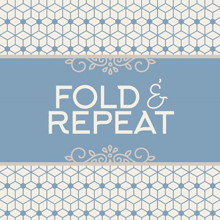 Framed Fold And Repeat Laundry Print