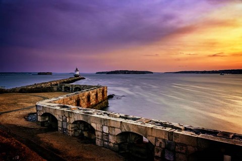 Framed Late Winter Morn on Casco Bay Print