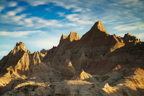 Framed Morning in the Badlands Print