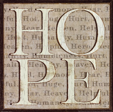 Framed H is for Hope Print