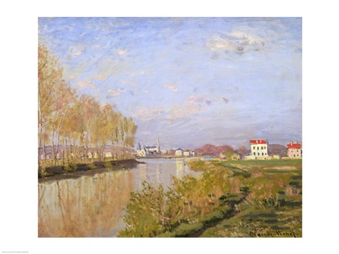 Framed Seine at Argenteuil, 1873 Print