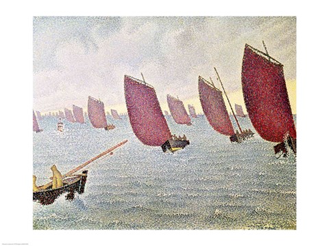 Framed Breeze, Concarneau, 1891 Print