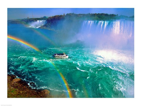 Framed Horseshoe Falls Niagara Falls Ontario, Canada Print