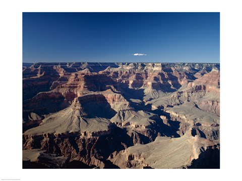 Framed High angle view of a canyon, South Rim, Grand Canyon, Grand Canyon National Park, Arizona, USA Print