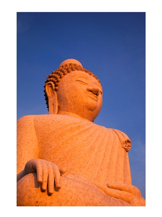 Framed Big Buddha of Phuket Statue Print