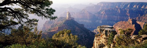 Framed Point Imperial at sunrise, Grand Canyon, Arizona, USA Print