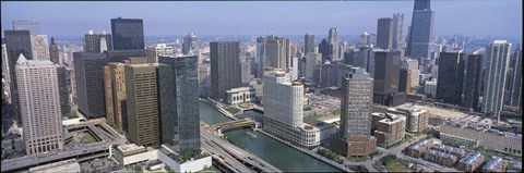 Framed Chicago River Chicago IL Print