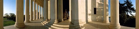 Framed Columns of a memorial, Jefferson Memorial, Washington DC, USA Print