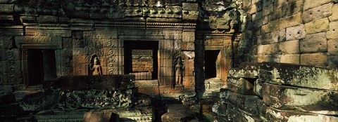 Framed Ruins of a temple, Preah Khan, Angkor, Cambodia Print