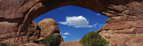 Framed North Window, Arches National Park, Utah, USA Print