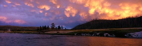 Framed Firehole River Yellowstone National Park WY USA Print