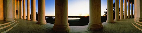 Framed Jefferson Memorial Columns, Washington DC Print