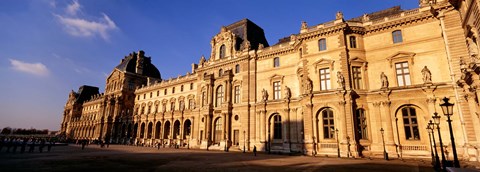 Framed Facade of an art museum, Musee du Louvre, Paris, France Print