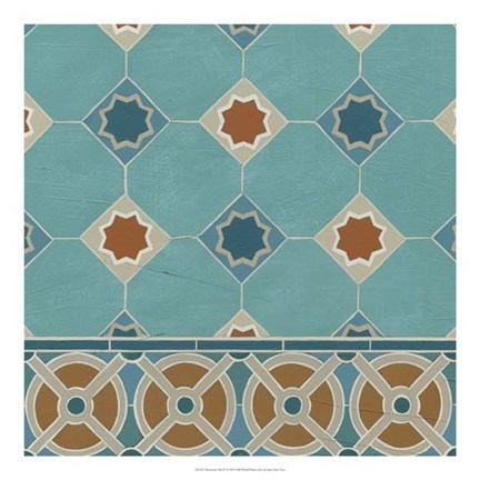 Framed Moroccan Tile IV Print