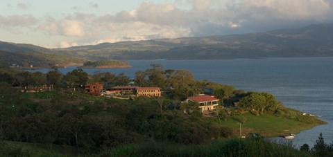 Framed High angle view of houses in a village, Guanacaste, Costa Rica Print