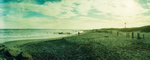 Framed Clouds over the Atlantic ocean, Fort Tilden Beach, Fort Tilden, Queens, New York City, New York State, USA Print