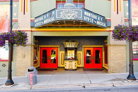 Framed Facade of the Egyptian Theater, Main Street, Park City, Utah, USA Print