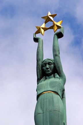 Framed Freedom Monument for the Latvian War of Independence, Riga, Latvia Print