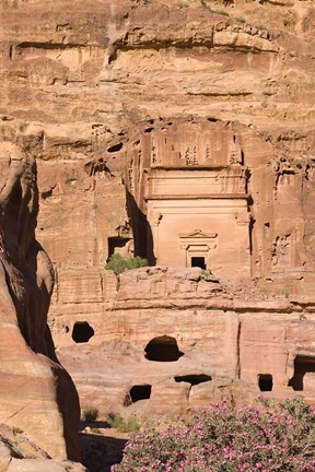 Framed Uneishu Tomb, Petra, Jordan Print