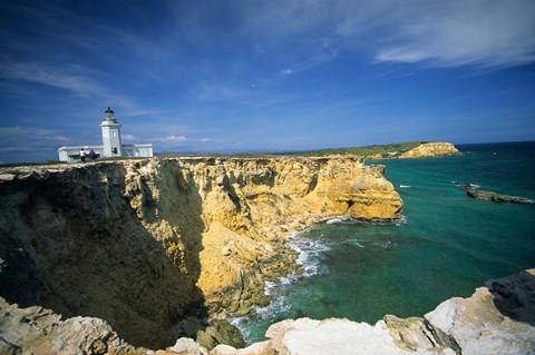 Framed Faro De Cabo Rojo Lighthouse, The Pasaje De La Mona, Puerto Rico Print