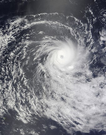 Framed Cyclone Anja over the Southern Indian Ocean Print