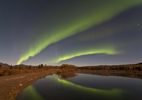 Framed Aurora Borealis, Canada Print