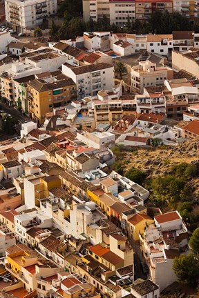 Framed City View From Cerro de Santa Catalina, Jaen, Spain Print