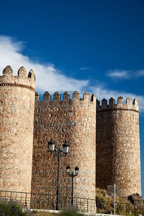 Framed Spain, Castilla y Leon Region, Avila Scenic Medieval City Walls Print