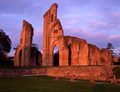 Framed Glastonbury Abbey, England Print