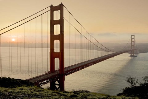 Framed Golden Gate Sunrise #2 Print