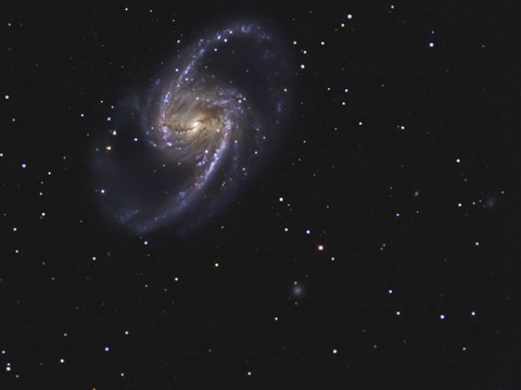 Framed NGC 1365 is a barred spiral galaxy in the Constellation Fornax Print