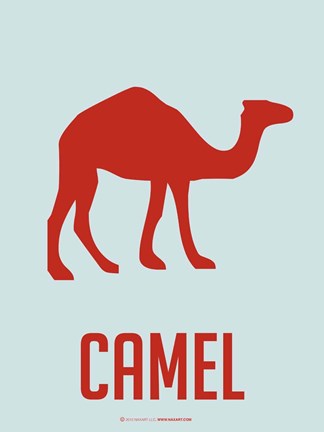 Framed Camel Red Print