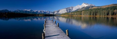 Framed Hector Lake, Mt John Laurie, Rocky Mountains,  Alberta, Canada Print