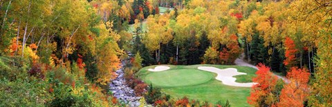 Framed New England Golf Course Print