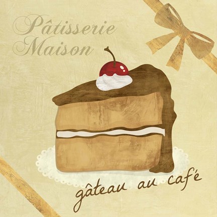 Framed Gateau au Cafe Print