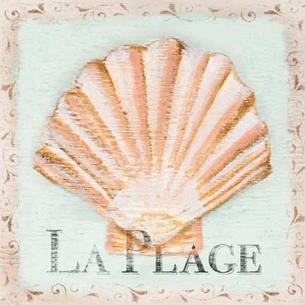 Framed La Plage Print