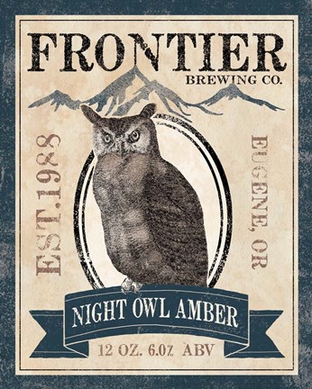 Framed Frontier Brewing III Print