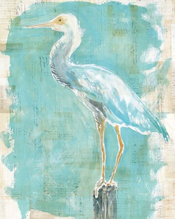 Framed Coastal Egret II Print