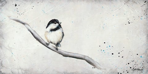 Framed Chickadee I Print