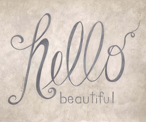 Framed Hello Beautiful Print