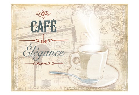 Framed Cafe Elegance Print