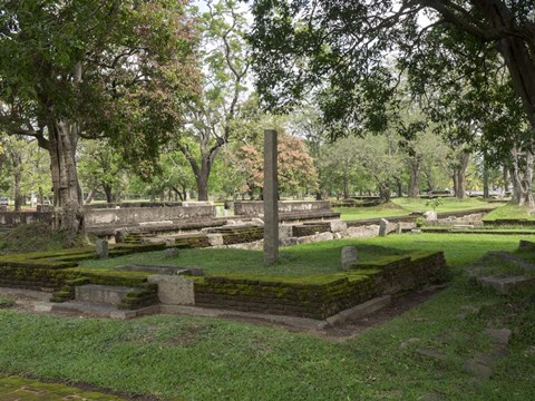 Framed Ruins at Jetavanaramaya Monastery, Anuradhapura, Sri Lanka Print