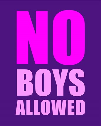 No Boys Allowed - Purpleby Color Me Happy