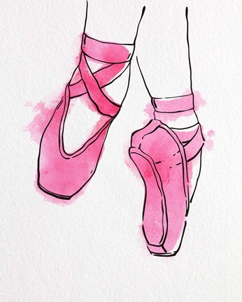 Ballet Slipper - Pink Paint Colour
