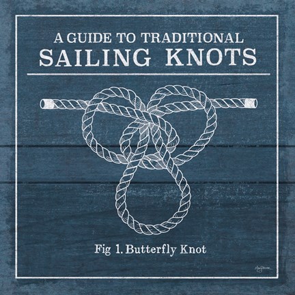 Framed Vintage Sailing Knots II Print